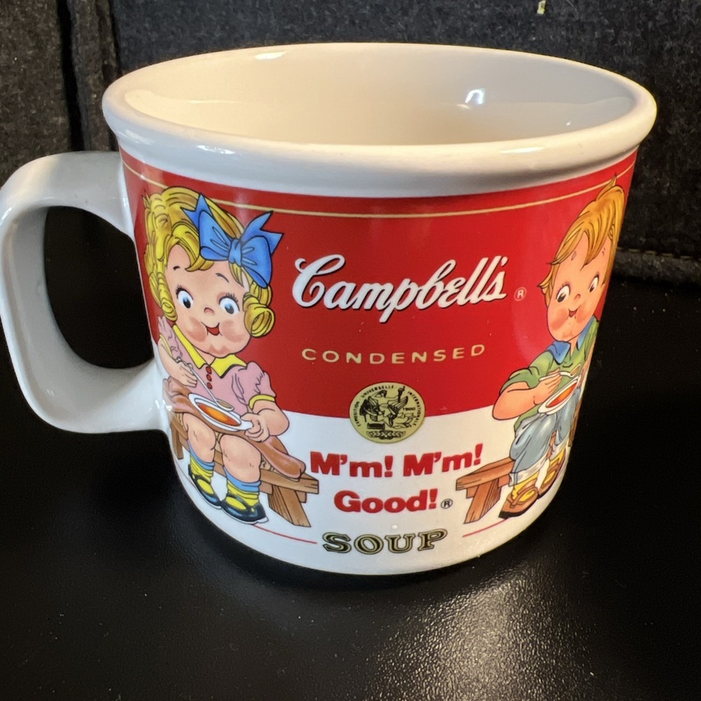 1999 Campbell's Homestyle M'm M'm Good Soup Bowl Mugs Westwood Vintage Set Of 2 - Picture 13 of 13